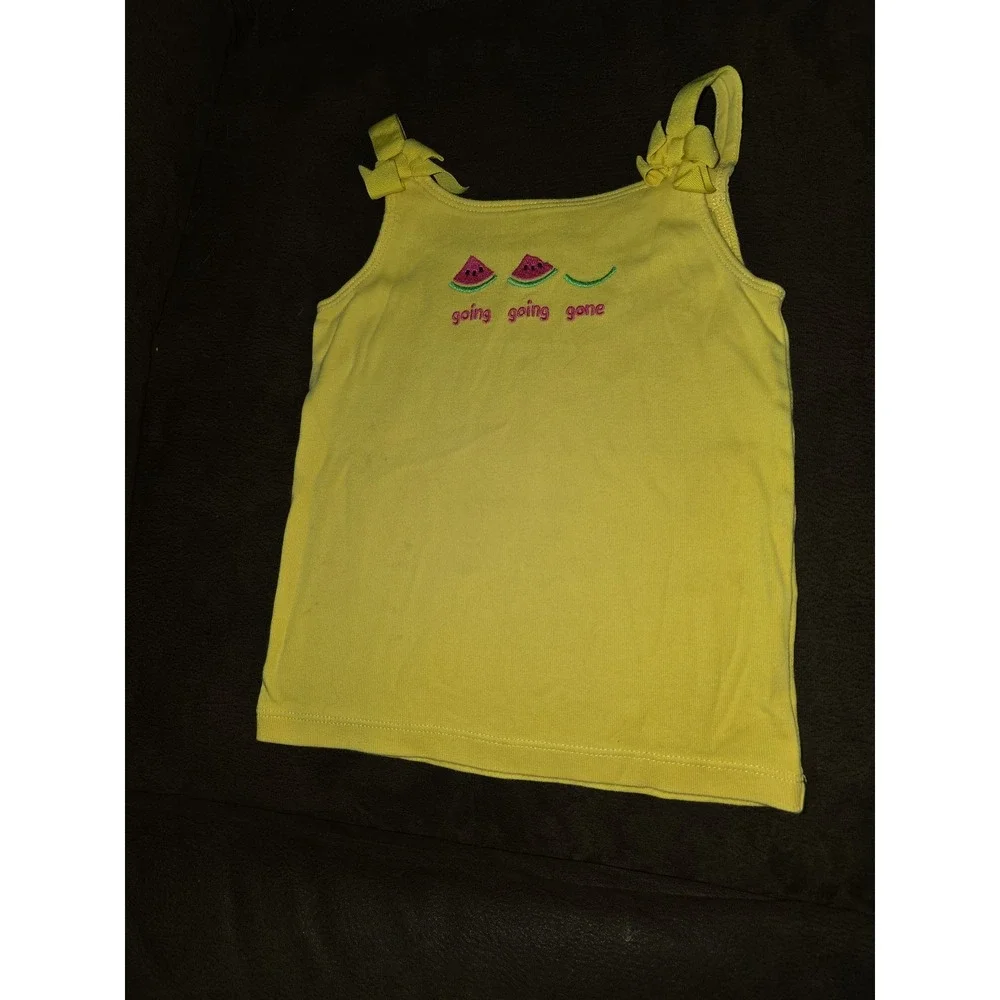 Gymboree island lily watermelon‎ going going gone tank and shorts outfit size 3